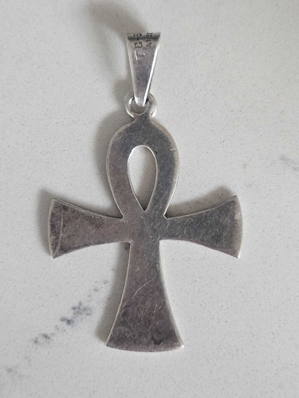 Vintage Taxco Sterling Silver Ankh Pendant - Classic Egyptian Cross